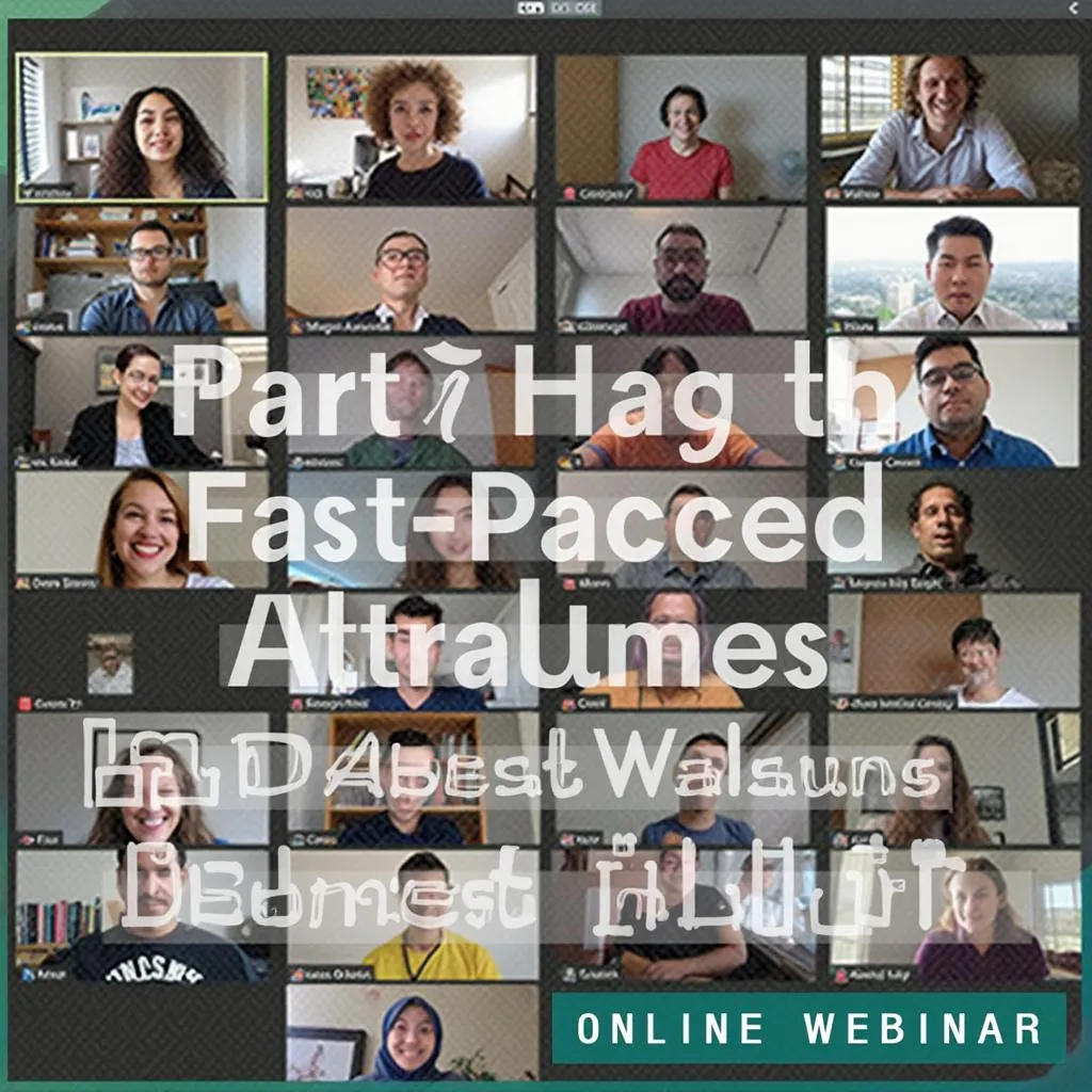 Webinar event poster